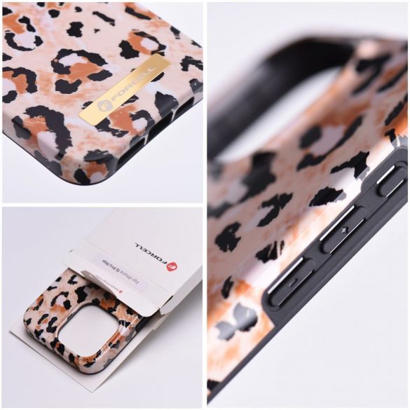 Husă FORCELL F-PROTECT Mirage compatibilă cu MagSafe pentru IPHONE 15 PRO wild panther