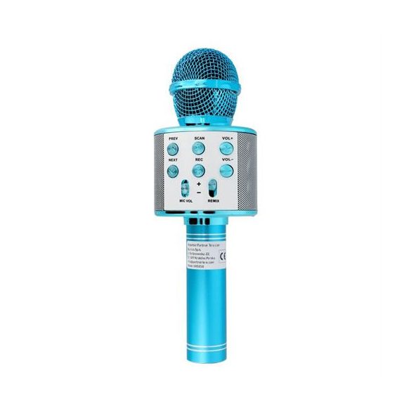 Microfon multimedia karaoke CR58 albastru