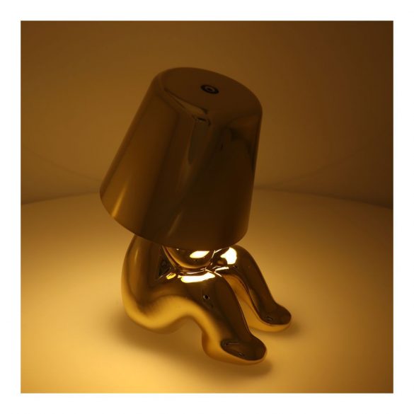 Lampa de masa noptiera GOLD MAN scaun Art Deco (versiunea 4) MLTL