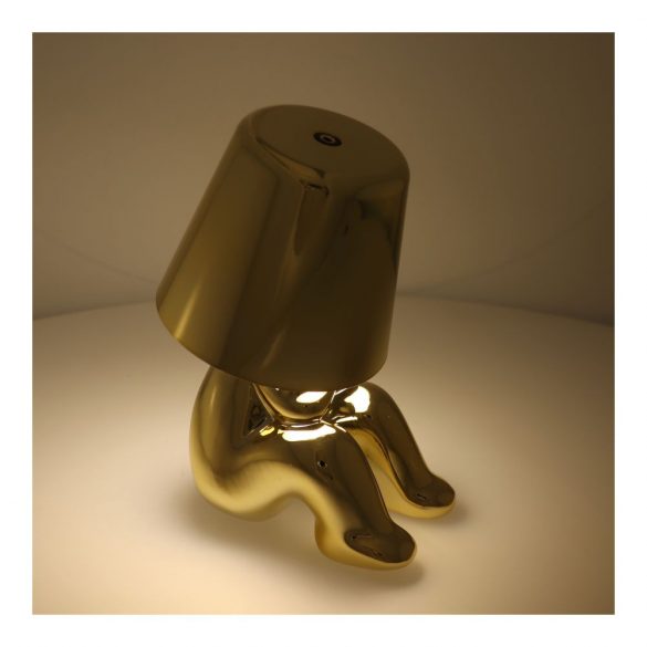 Lampa de masa noptiera GOLD MAN scaun Art Deco (versiunea 4) MLTL