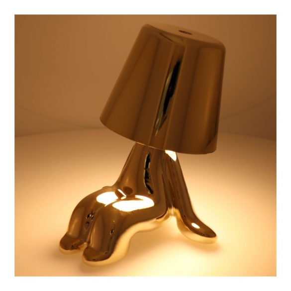 Lampă de masă noptiera GOLD MAN scaun Art Deco (versiunea 6) MLTL