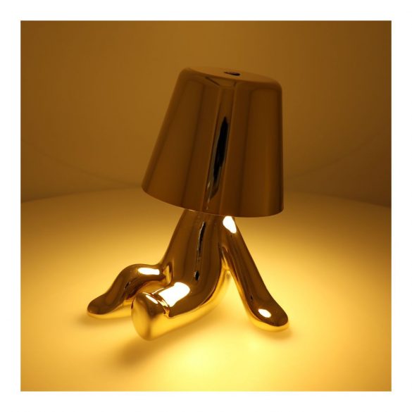 Lampă de masă noptiera GOLD MAN scaun Art Deco (versiunea 9) MLTL