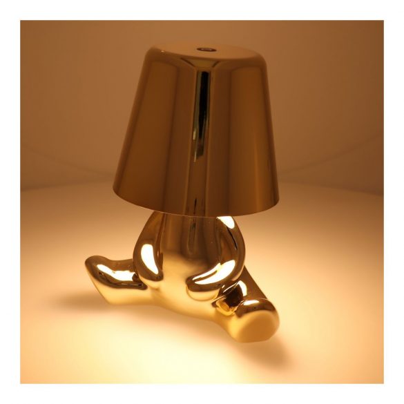 Lampa de masa noptiera GOLD MAN scaun Art Deco (versiunea 7) MLTL