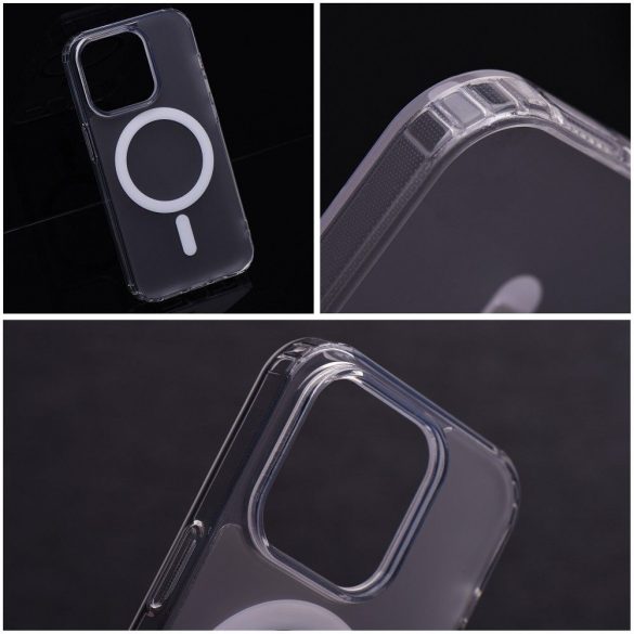 Husa FROST MAG COVER compatibilă cu MagSafe pentru IPHONE 11 Pro transparentă