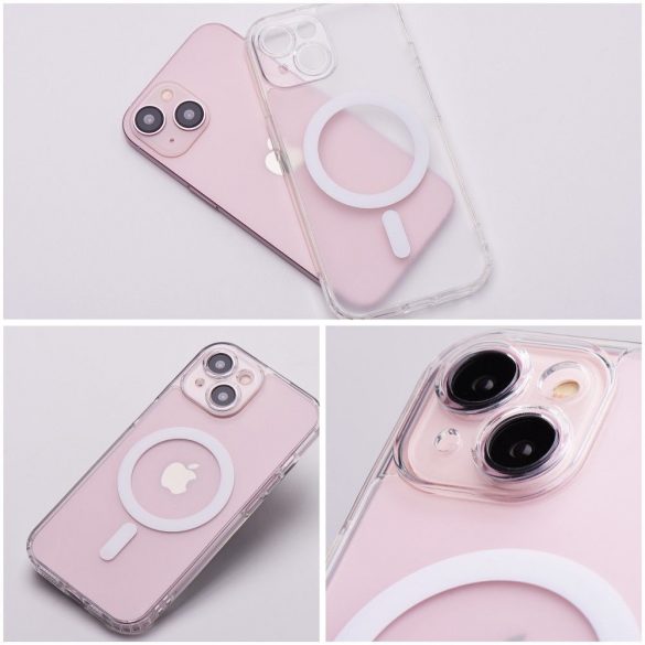 Husa FROST MAG COVER cu protectie pentru camera compatibila cu MagSafe pentru IPHONE 11 Pro transparenta