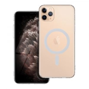 Husa FROST MAG COVER cu protectie pentru camera compatibila cu MagSafe pentru IPHONE 11 Pro Max transparenta