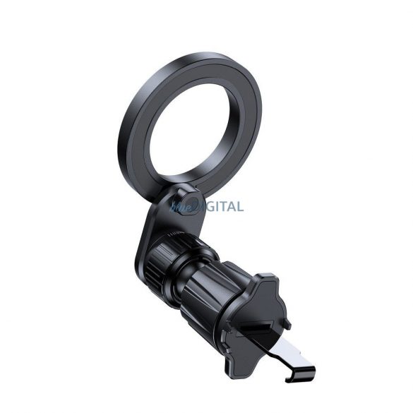 Suport auto BLUE STAR MAG TWIST magnetic pentru aerisire compatibil cu MagSafe black