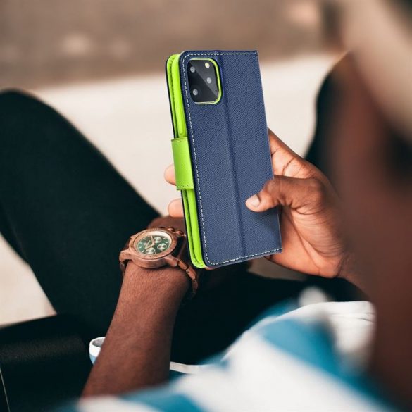 Husă Fancy Book pentru XIAOMI Redmi NOTE 13 PRO PLUS 5G navy / lime