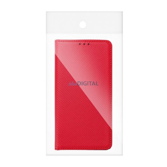 Cartea Smart Case pentru XIAOMI Redmi NOTE 13 PRO PLUS 5G roșu