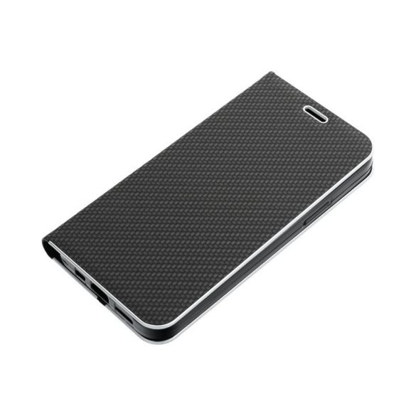 LUNA Husă tip carte Carbon pentru XIAOMI Redmi NOTE 13 PRO 4G negru