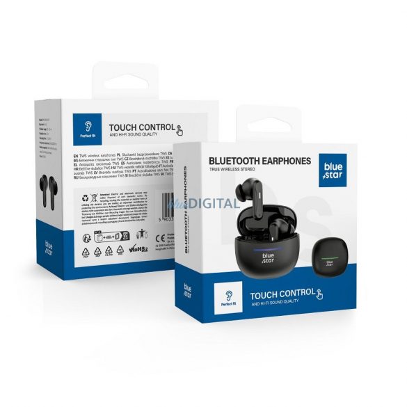 Căști bluetooth Blue Star BK44 - negru