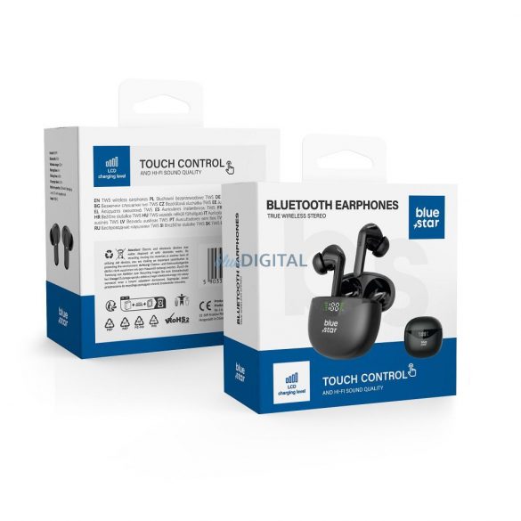 Căști bluetooth Blue Star T60 - negru