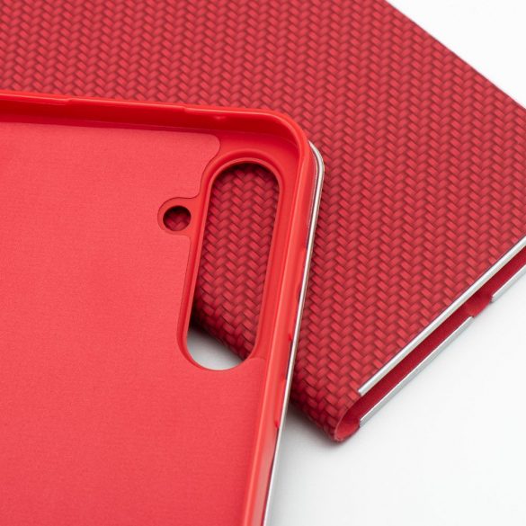 LUNA Book Carbon pentru Xiaomi Redmi 13C / POCO C65 roșu