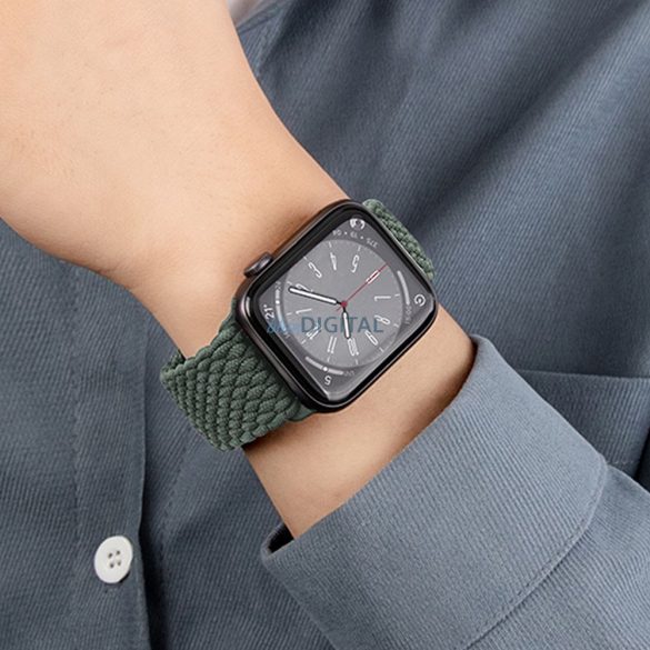 Forcell F-Design FA2 curea de înlocuire magnetică împletită Apple Watch 38 / 40 / 41 mm - verde