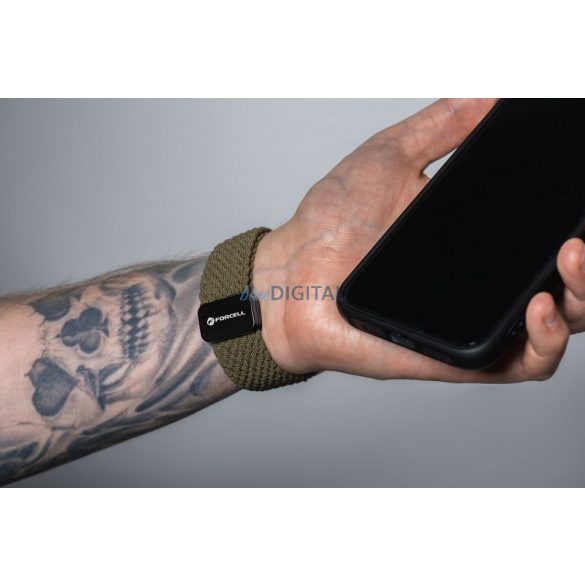 Forcell F-Design FA2 curea de înlocuire magnetică împletită Apple Watch 38 / 40 / 41 mm - verde măsliniu închis