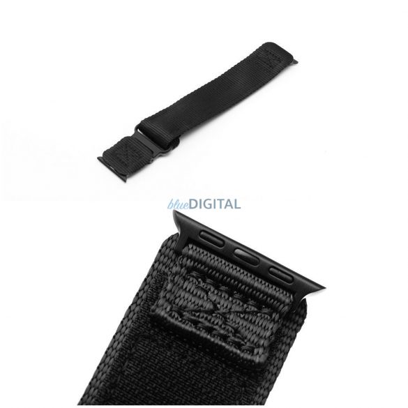 Forcell F-Design FA5 Velcro curea de înlocuire Apple Watch 42 / 44 / 45 / 49 mm - negru