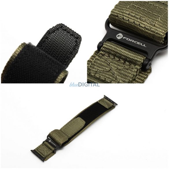 Forcell F-Design FA5 Velcro curea de înlocuire Apple Watch 38 / 40 / 41 mm - verde