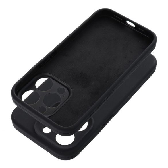 Carcasa SILICON 2mm pentru IPHONE 12 neagra