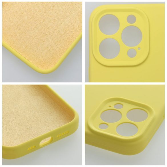 Carcasa SILICON 2mm pentru IPHONE 11 lemon