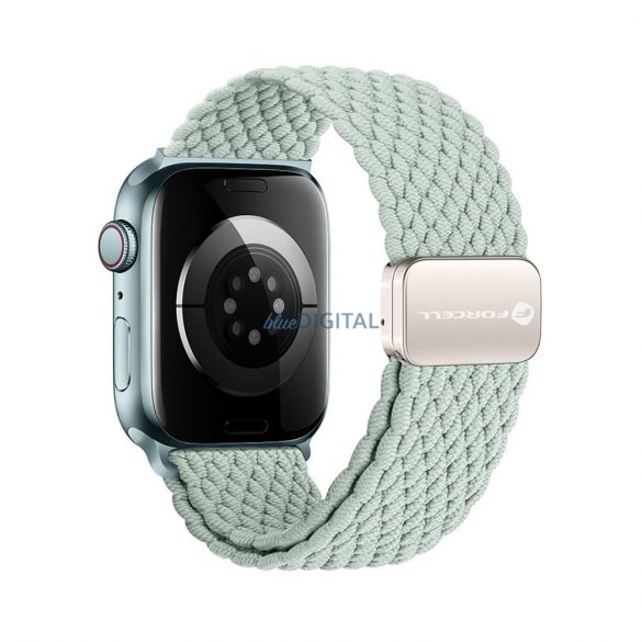 Forcell F-Design FA2 curea de înlocuire magnetică împletită Apple Watch 38 / 40 / 41 mm - verde deschis