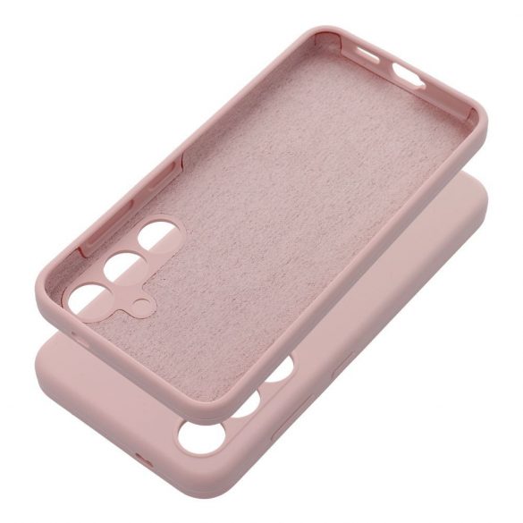 Carcasa SILICON 2mm pentru SAMSUNG A15 5G / A15 4G roz nisip