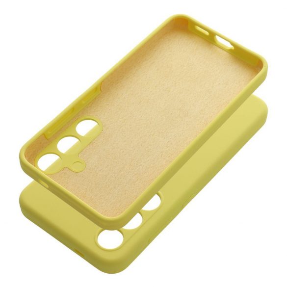 Carcasa SILICON 2mm pentru SAMSUNG A15 5G / A15 4G lemon