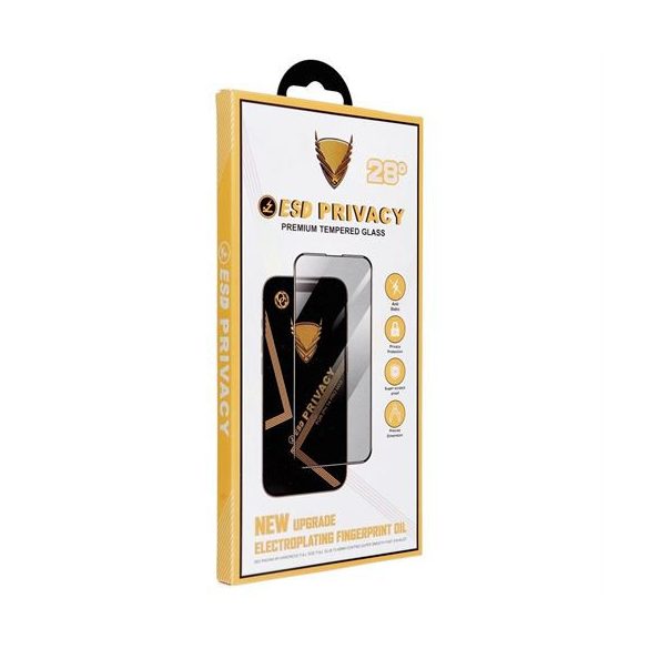 OG Premium Privacy Glass - pentru Iphone 14 Pro negru