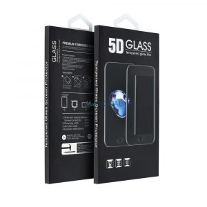 Sticlă securizată 5D Full Glue - pentru iPhone 15 Pro Max (MAT) negru