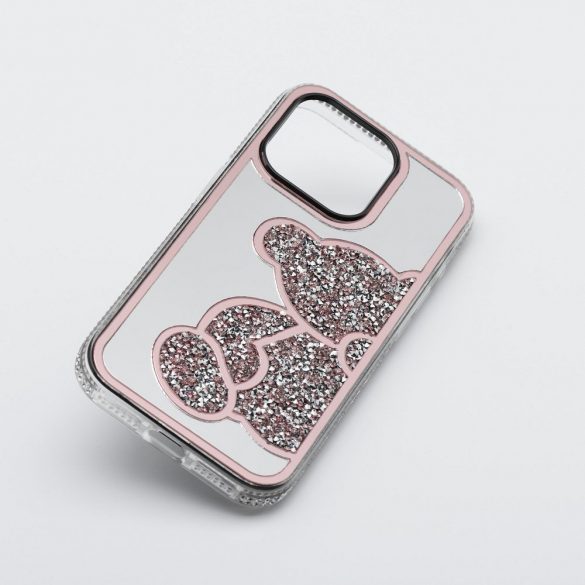 Husa TEDDY BEAR pentru IPHONE 12 / 12 PRO roz