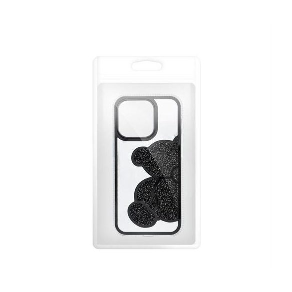 Husa TEDDY BEAR pentru IPHONE 15 neagra