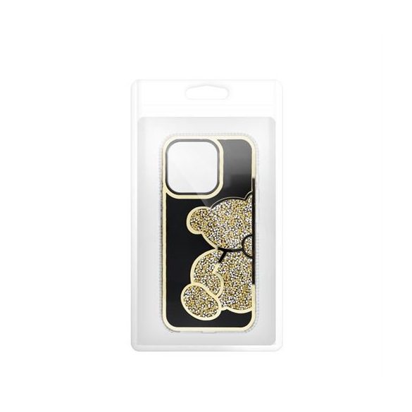 Husa TEDDY BEAR pentru IPHONE 15 gold