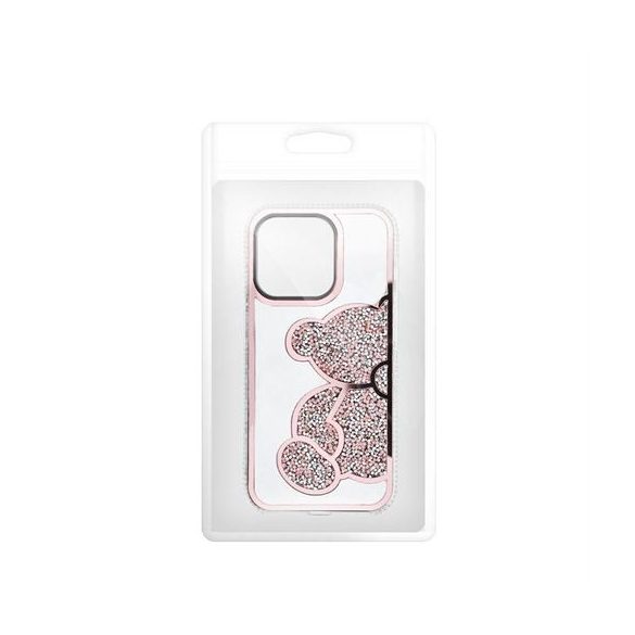 Husa TEDDY BEAR pentru IPHONE 15 Pro roz