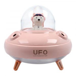 Aparat de aromaterapie / umidificator / difuzor UFO roz