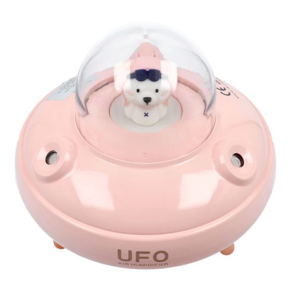 Aparat de aromaterapie / umidificator / difuzor UFO roz