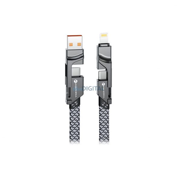 Forcell C241 F-Energy USB-A - Tip-C cablu QC PD 3A 60W 1m - gri