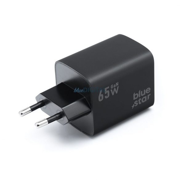 Blue Star VT-43 încărcător de rețea cu 1xUSB-A și 2xUSB-C 65W 4A PD QC4.0 - negru