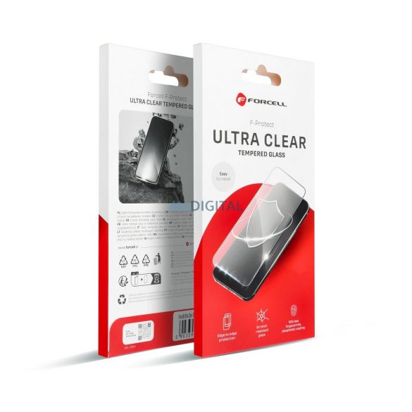 Forcell Ultra Clear Glass sticlă temperată cu ornamente negre pentru iPhone 13