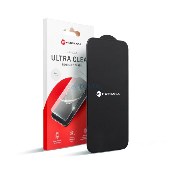 Forcell Ultra Clear Glass sticlă temperată cu ornamente negre pentru iPhone 15