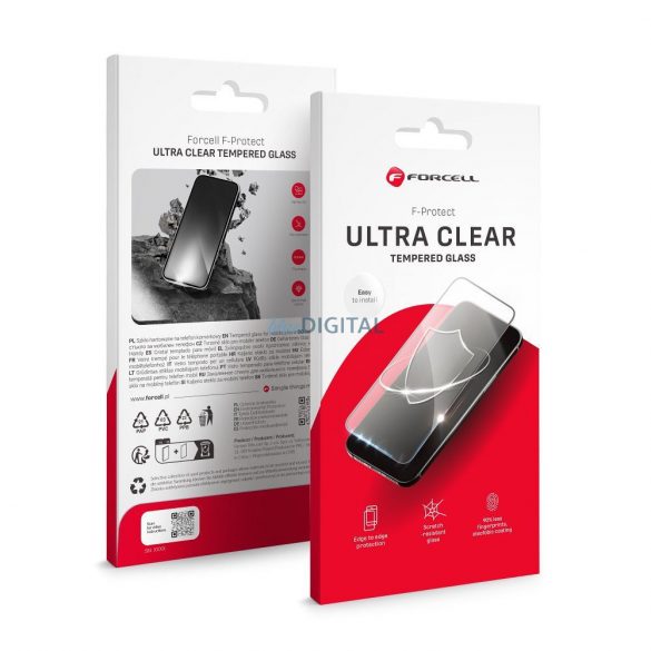 Forcell Ultra Clear Glass sticlă temperată cu ornamente negre pentru iPhone 7/8/SE 2020/SE 2022