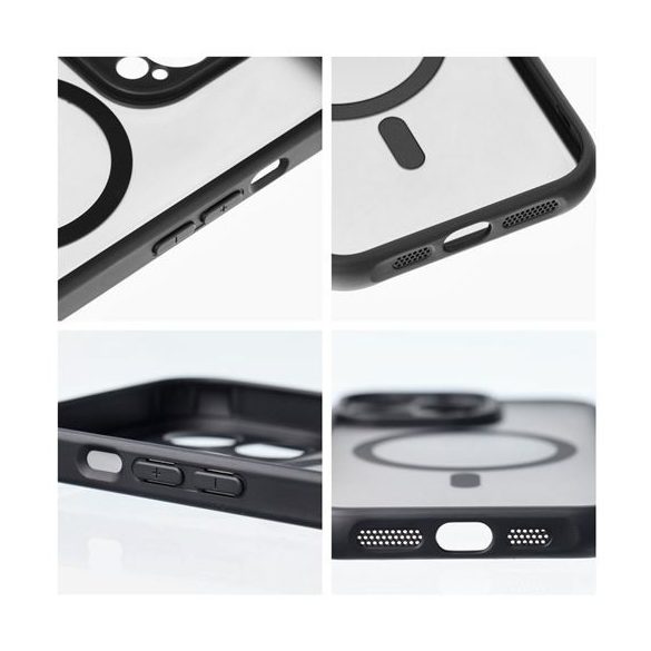 Husă Full Matte Mag Cover compatibilă cu MagSafe pentru IPHONE 16 PRO MAX neagră