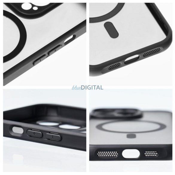 Husa FULL MATTE MAG COVER compatibila cu MagSafe pentru IPHONE 16 Plus neagra