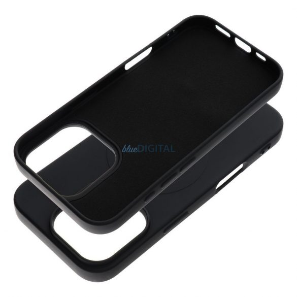 Carcasă SILICONE MAG COVER (cu decupaj mare pentru cameră)MagSafe compatibil iPhone 16 Pro - negru