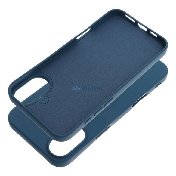 Carcasă SILICONE MAG COVER (cu decupaj mare pentru camera foto)MagSafe compatibil iPhone 16 Plus - albastru