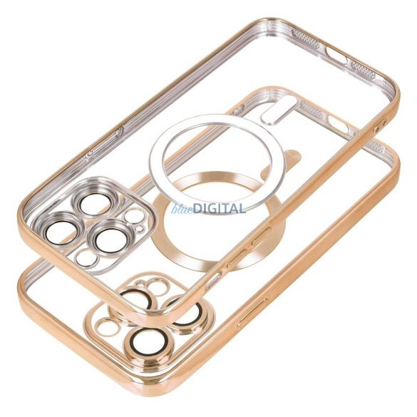 Husa ELECTRO MAG COVER compatibila cu MagSafe pentru IPHONE 16 gold