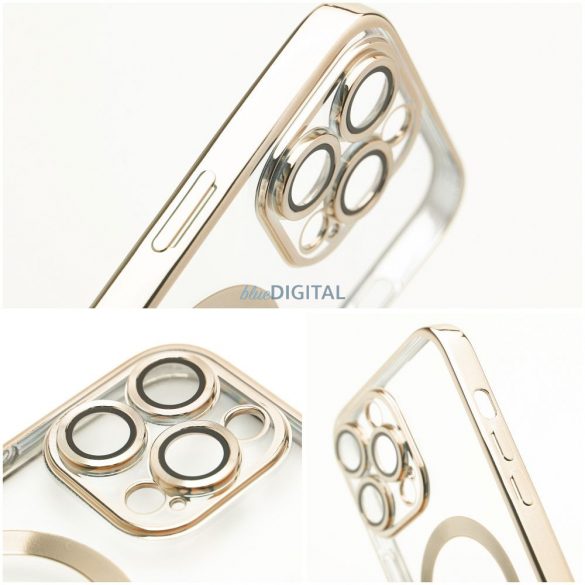 Husa ELECTRO MAG COVER compatibila cu MagSafe pentru IPHONE 16 gold