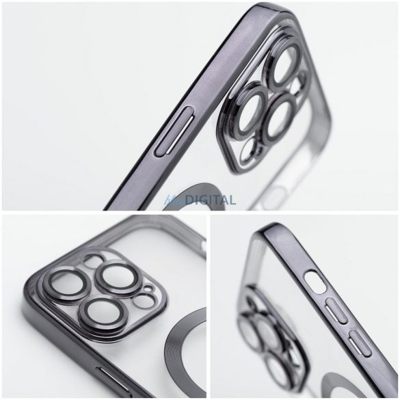 Husa ELECTRO MAG COVER compatibila cu MagSafe pentru IPHONE 16 neagra