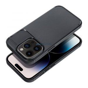 Husa CARBON PREMIUM pentru IPHONE 16 neagra