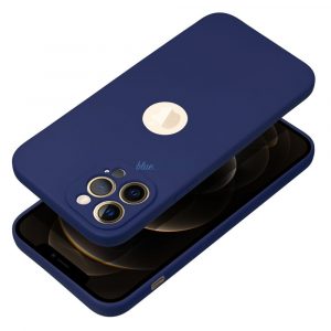 Husa MOALE pentru IPHONE 16 PRO albastru inchis