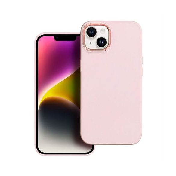 Husa FRAME pentru IPHONE 16 Pro roz pudrat