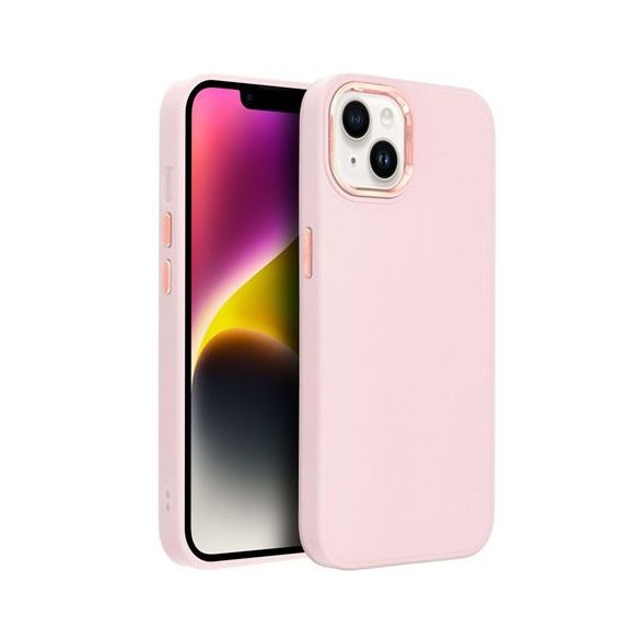 Husa FRAME pentru IPHONE 16 Pro roz pudrat